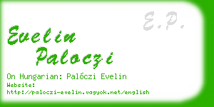 evelin paloczi business card